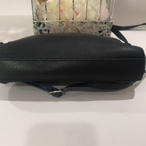 LODIS Black leather cross body bag adjustable strap 7high x 9wide - Picture 4 of 6